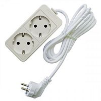 Удлинитель с заземлением Союз 2-м 5,0м 16А 3500Вт белый  картинка 